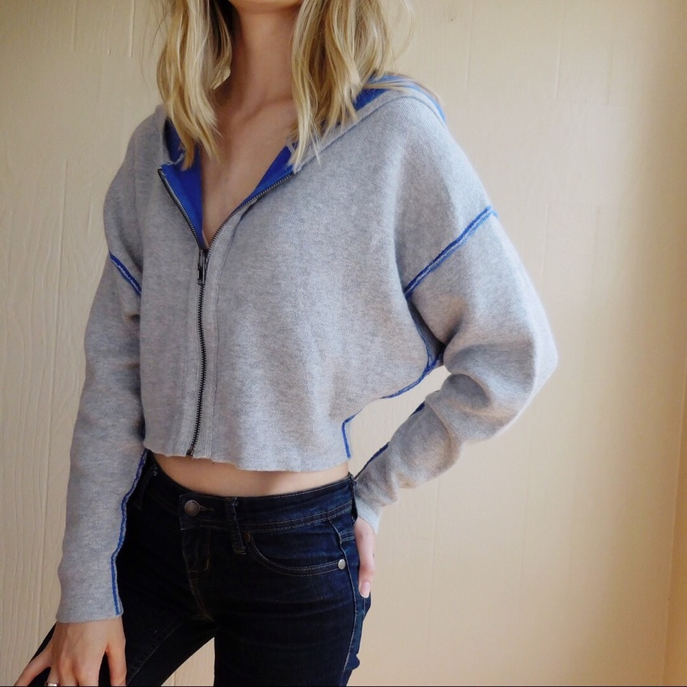 UO Silence + Noise Reversible Cropped Hoodie